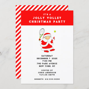 Tennis Holiday Party Invitation