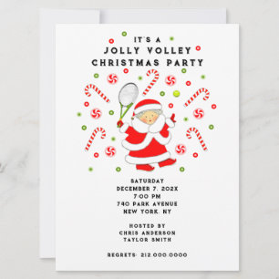 Tennis Holiday Party Invitation