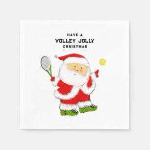 Tennis Holiday Party Napkin