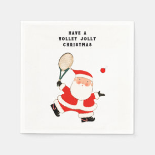 Tennis Holiday Party Napkin