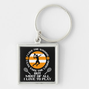 Tennis - I Love Winning I Love To Play Key Ring