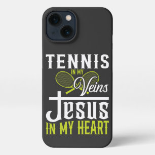 Tennis In My Veins Jesus In My Heart iPhone 13 Case