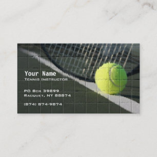 Tennis Instruction Business Card