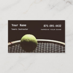 Tennis Instruction Business Card