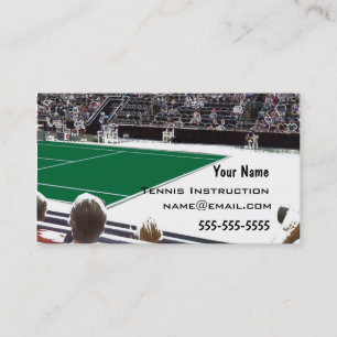 Tennis Instructor Business Card
