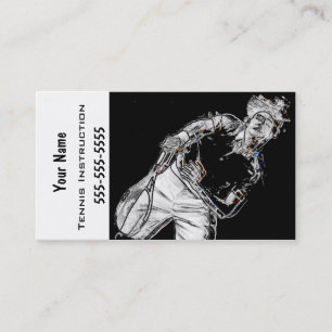 Tennis Instructor Business Card
