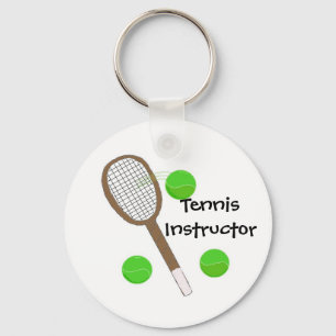 Tennis Instructor Key Ring