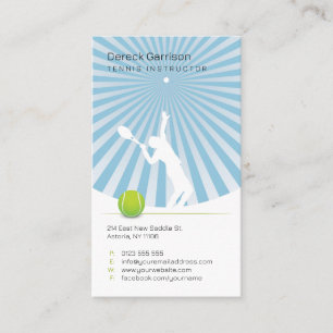 Tennis Instructor   Professional Business Card