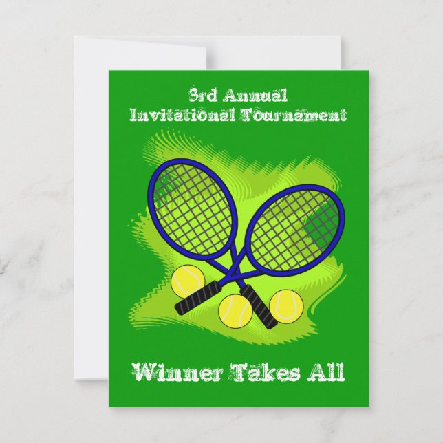Tennis Invitations (Front)