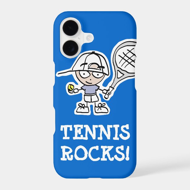 Tennis iphone case for boys (Back)