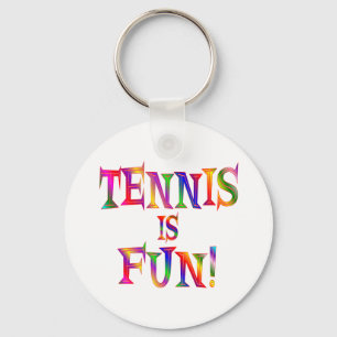 Tennis is Fun Key Ring