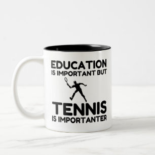 TENNIS IS IMPORTER Two-Tone COFFEE MUG