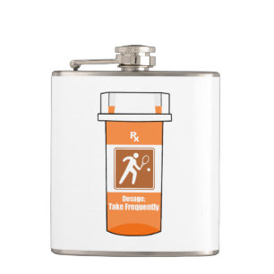 Tennis Is My Drug Hip Flask