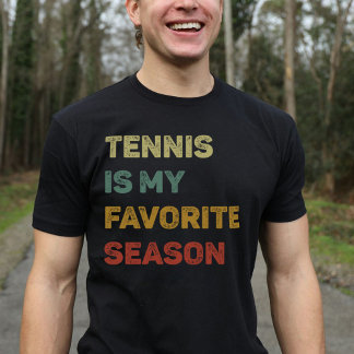 Tennis Is My Favourite Season Retro T-Shirt