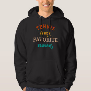 Tennis Is My Favourite Season Tennis Lover Retro V Hoodie
