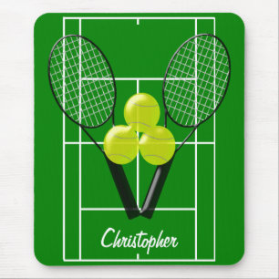 Tennis Just Add Name Mouse Mat