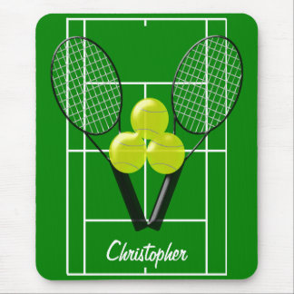 Tennis Just Add Name Mouse Mat