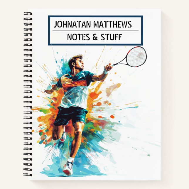 Tennis kids Notebook (Front)