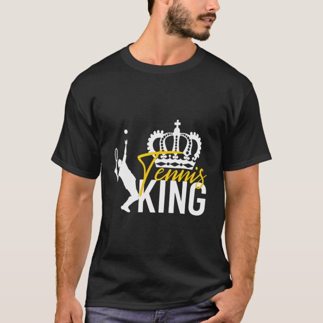 Tennis King Funny Boys Men Tennis T-Shirt (Front)
