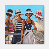 Tennis Ladies by Trish Biddle