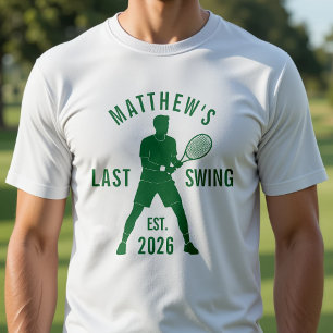 Tennis Last Swing Before the Ring Bachelor Party T-Shirt