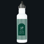 Tennis Last Swing Before The Ring Bachelorette 710 Ml Water Bottle<br><div class="desc">Celebrate the bride-to-be with this elegant tennis-themed bachelorette travel mug, featuring the playful phrase “Last Swing Before the Ring.” Perfect for tennis lovers, sporty brides, and chic hen party weekends. This personalised tumbler showcases a classic green tennis illustration paired with stylish typography, making it an ideal keepsake for a tennis...</div>