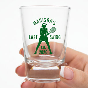 Tennis Last Swing Before the Ring Bachelorette Shot Glass