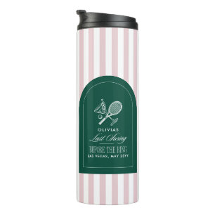Tennis Last Swing Before The Ring Bachelorette Thermal Tumbler