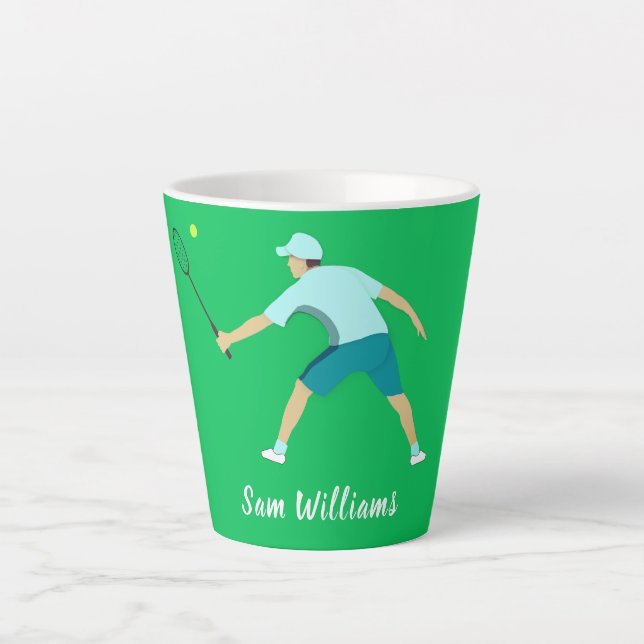 Tennis Latte Mug (Front)