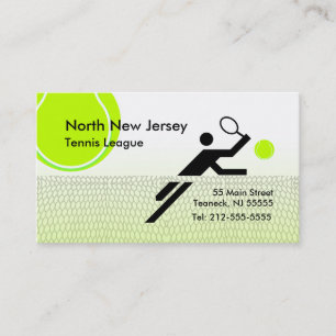 Tennis League Business Card