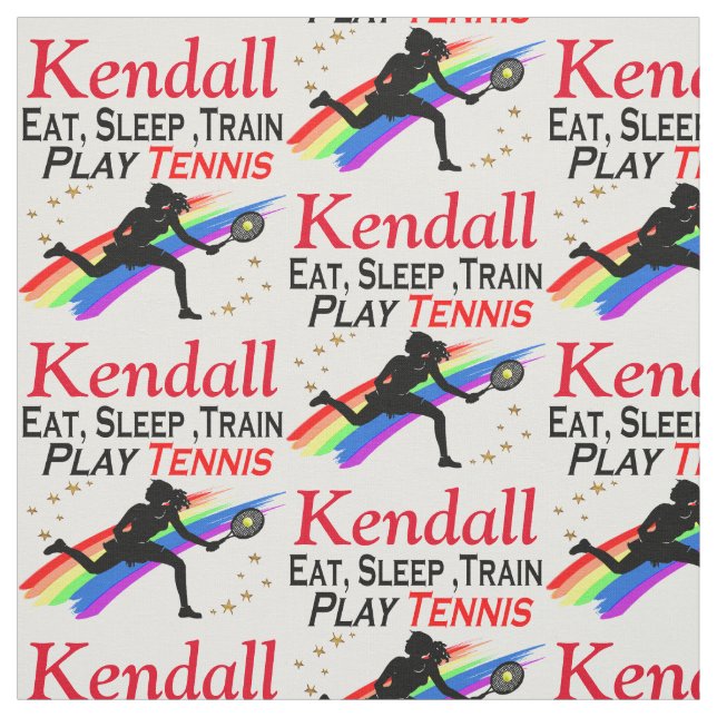 TENNIS LIFE PERSONALIZED FABRIC (Swatch)