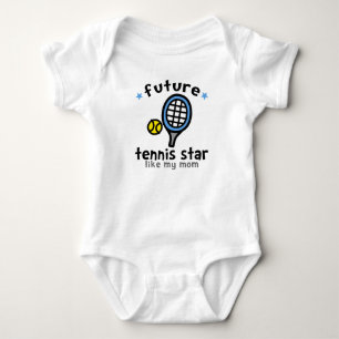 Tennis Like Mum Baby Bodysuit