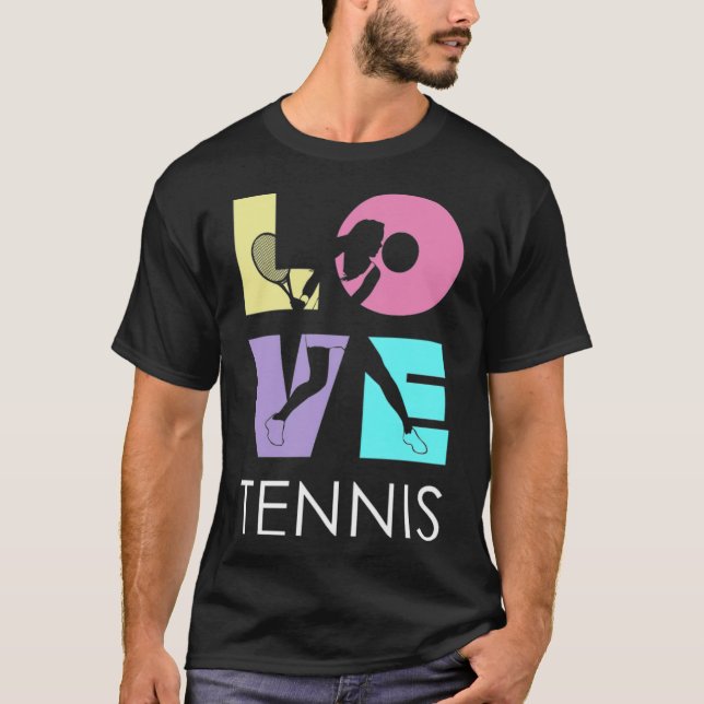 Tennis Love american  man  T-Shirt (Front)