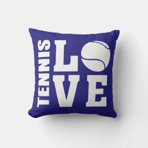 Tennis Love Blue Cushion