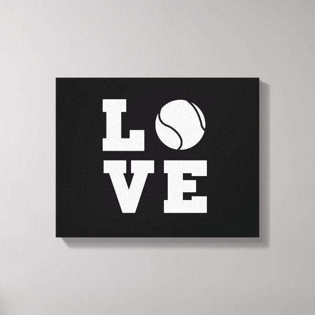 Tennis Love Canvas Print (Front)