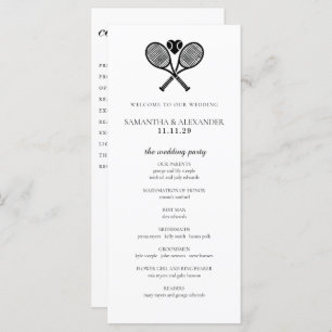 Tennis Love Ceremony Program