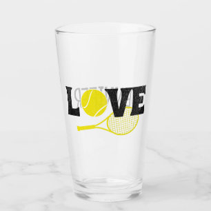 Tennis Love Glass