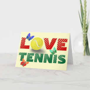 Tennis Love Holiday Card