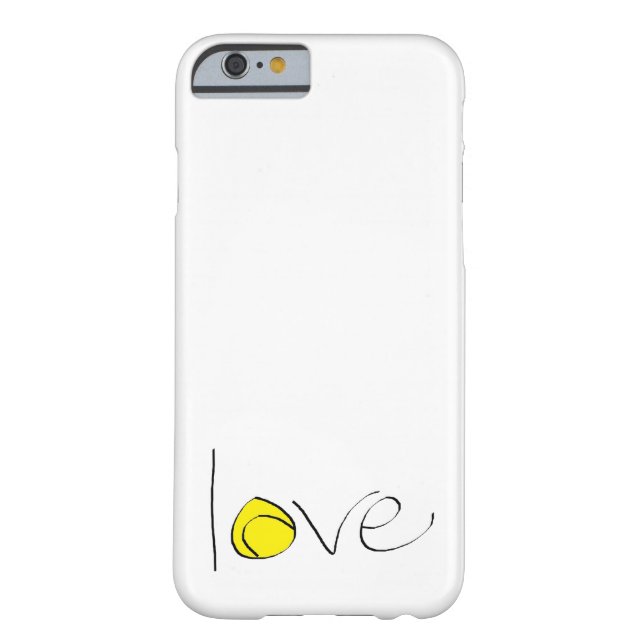Tennis Love iPhone 6 "Barely There" Case (small) (Back)