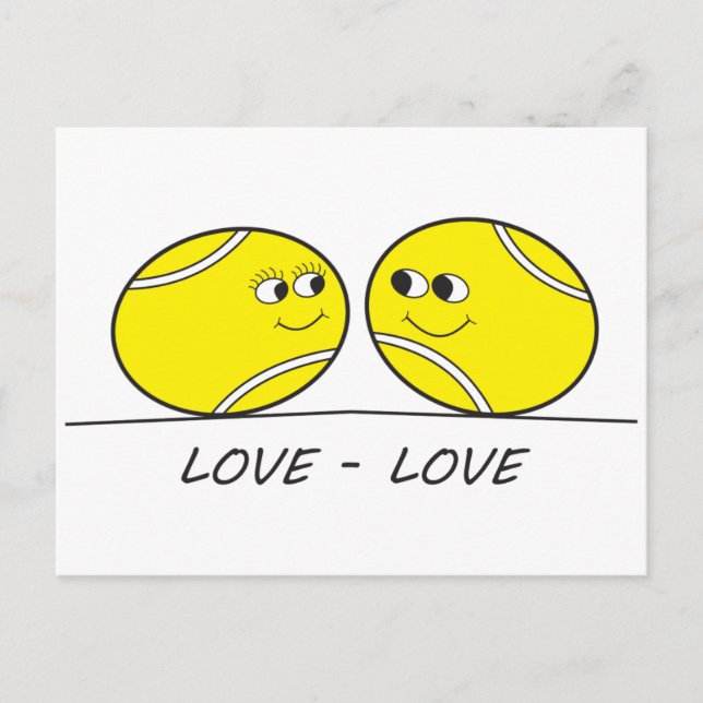 Tennis Love-Love Postcard (Front)
