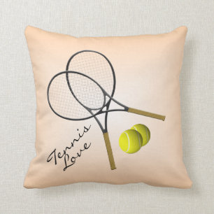 Tennis Love Mojo Throw Pillow