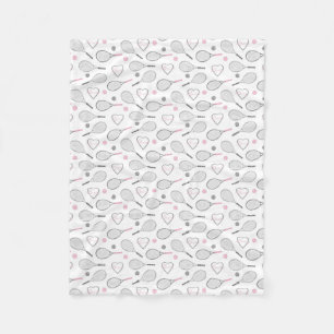 Tennis Love Pattern Fleece Blanket