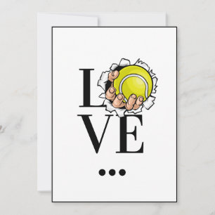 Tennis Love Player Coach Sports Themed Athletic Holiday Card