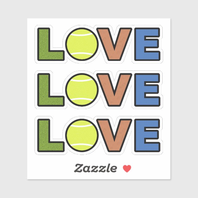 Tennis Love Stickers (Sheet)