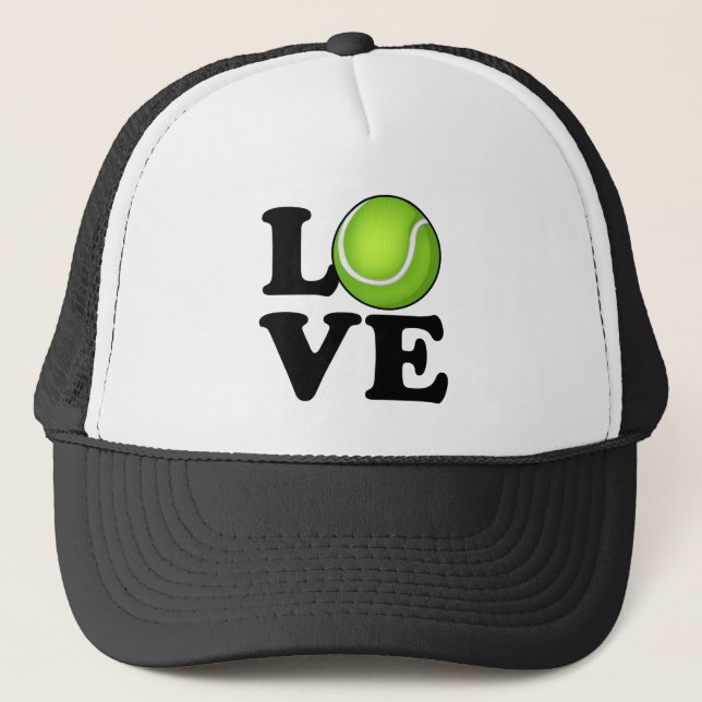 Tennis Love Tennis Fan Trucker Hat (Front)