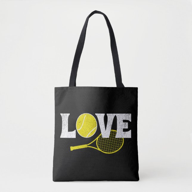 Tennis Love Tote Bag (Front)