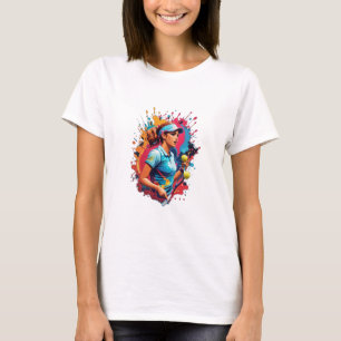 tennis lover colourful design T-Shirt