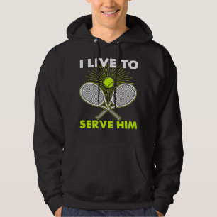 Tennis Lover Player I play and I know Things funny Hoodie