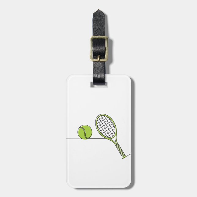 Tennis Lover | tennis gift Luggage Tag (Front Vertical)