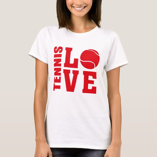 Tennis Lovers, Tennis LOVE, Tennis t-shirt (Front)